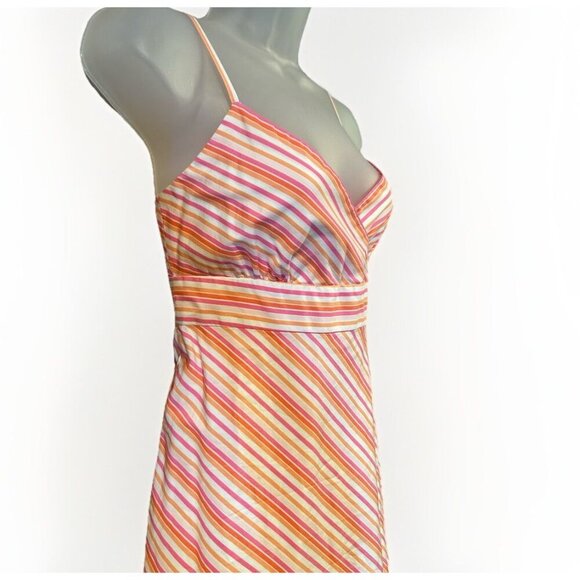 J.Crew Striped Empire Waist Sundress Womens Size 4 Spaghetti Strap Y2K Beach - Picture 3 of 9